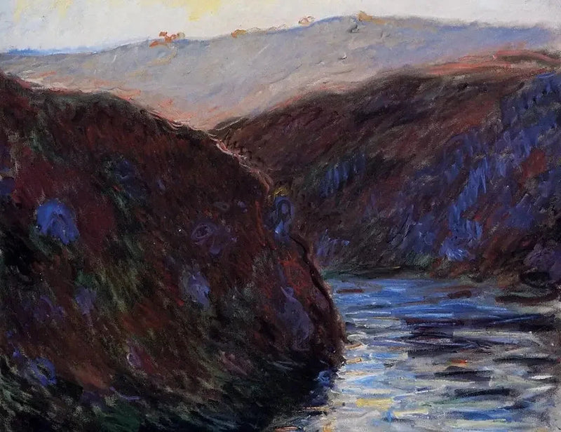 Valle de Creuse, efecto nocturno W1225 - Claude Monet
