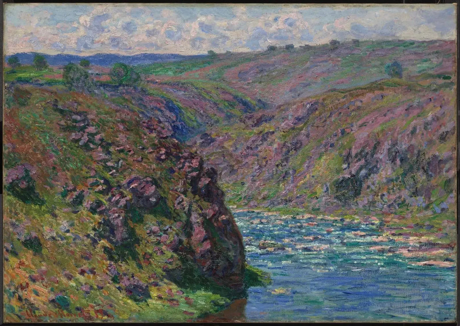El valle de Creuse, efecto sol W1219 - Claude Monet