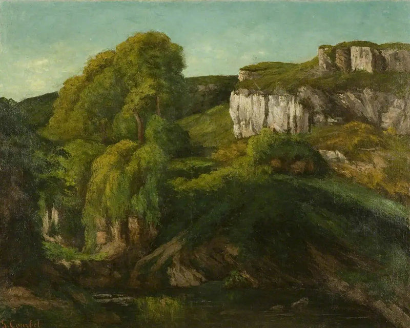 Valle de la Loue, cerca de Ornans - Gustave Courbet