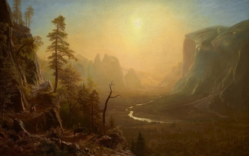 Valle de Yosemite, sendero Glacier Point - Albert Bierstadt