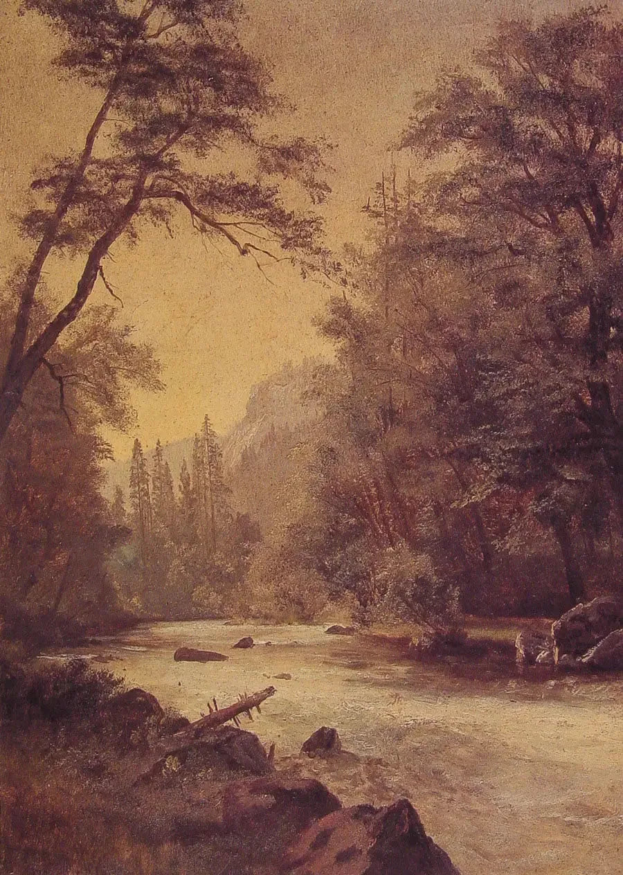 Valle inferior de Yosemite - Albert Bierstadt