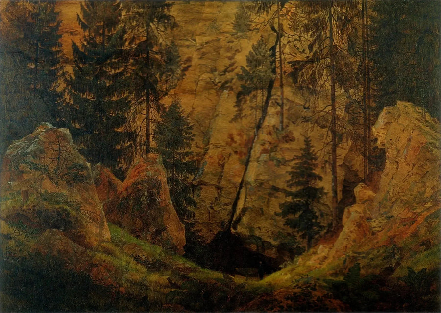 Valle rocosa - Caspar David Friedrich