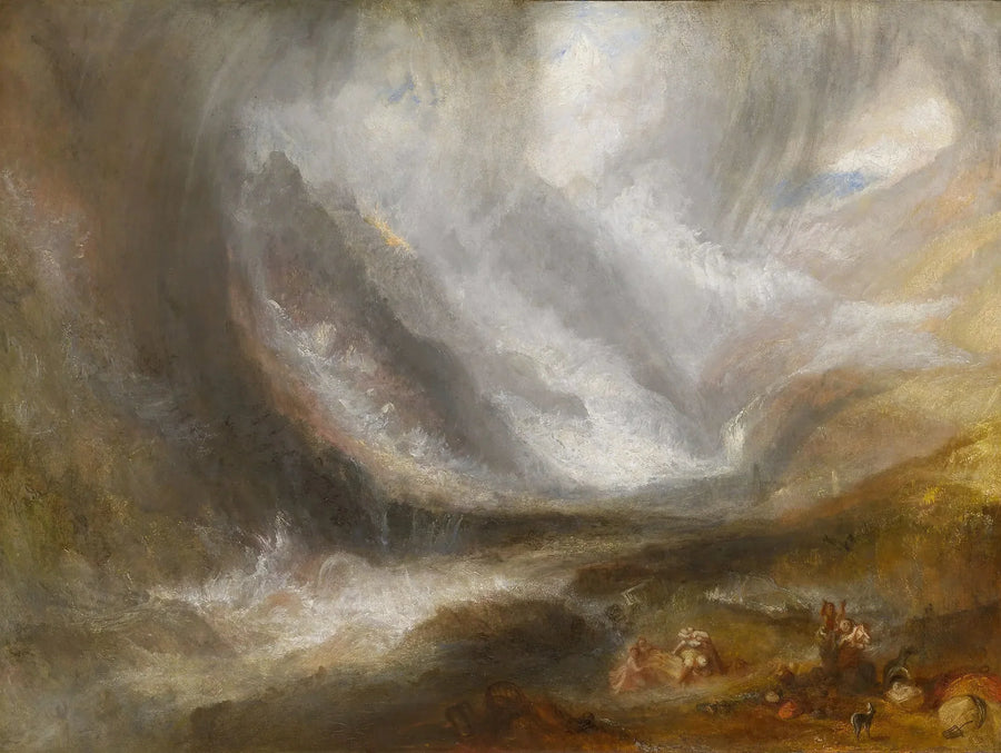 Valle de Aosta: Tormenta de nieve, avalancha y tormenta eléctrica - J. M. W. Turner