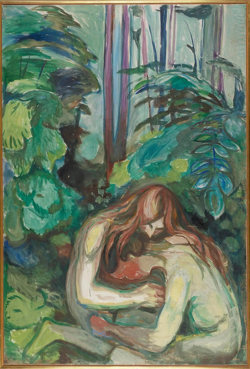 Vampiro en el bosque - Edvard Munch