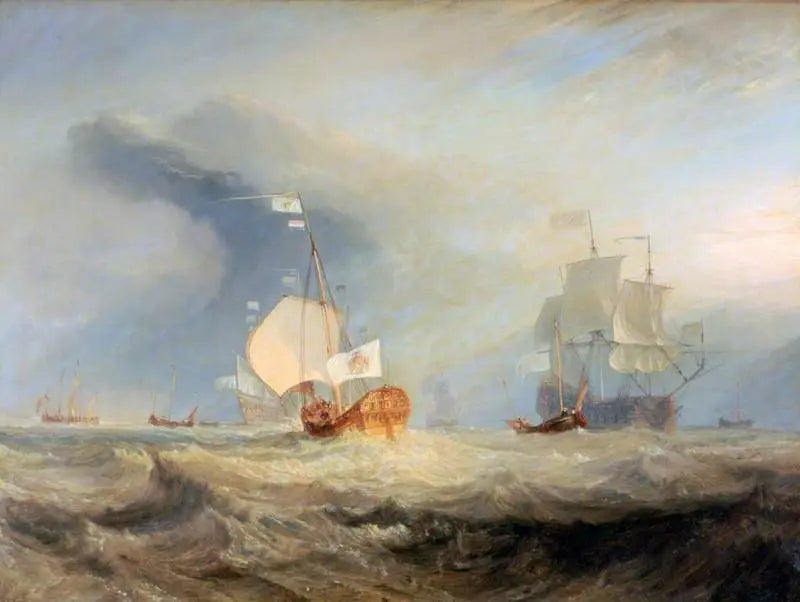 La barca de Van Tromp entrando en Texel, 1645 - J. M. W. Turner