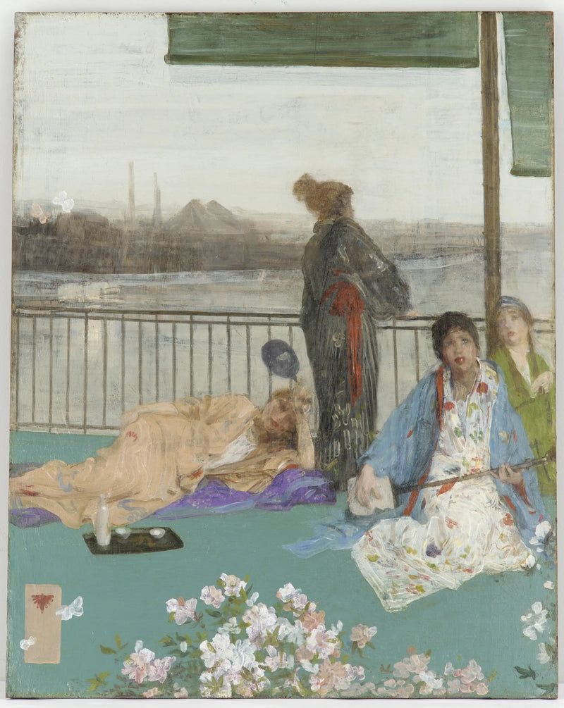 Variaciones de color carne y verde — El Balcón - James Abbott McNeill Whistler