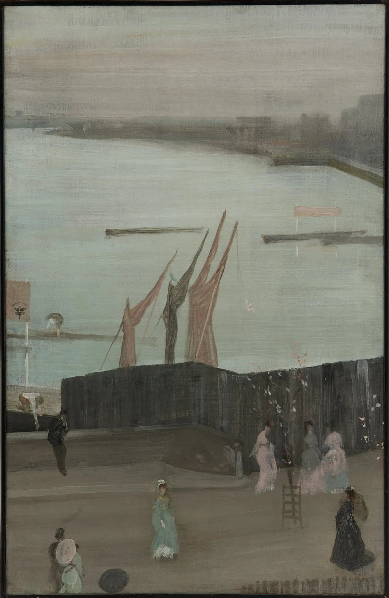 Variaciones en rosa y gris: Chelsea - James Abbott McNeill Whistler