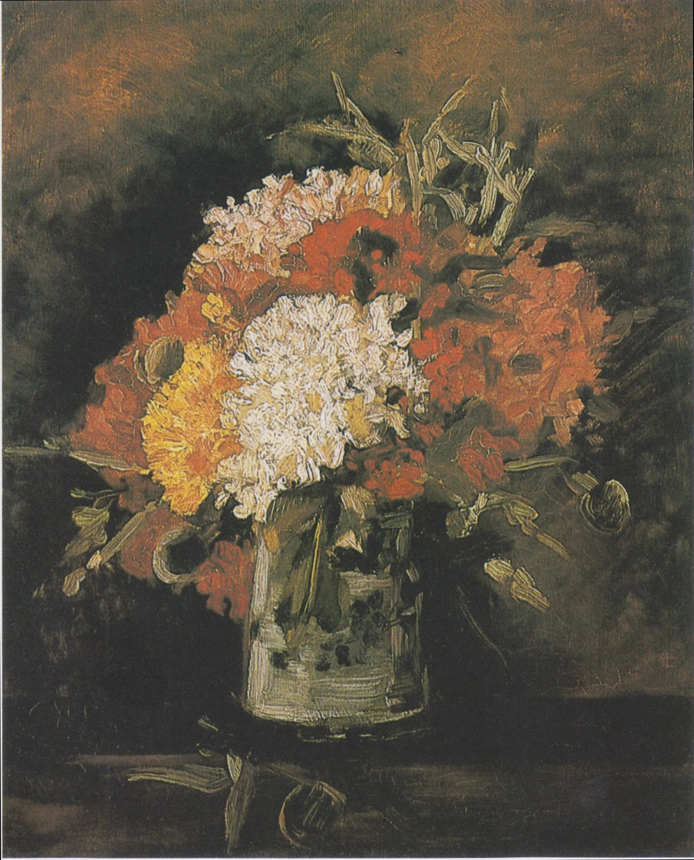 Vase aux œillets - Vincent van Gogh image 1 reproduction artisanale de tableau