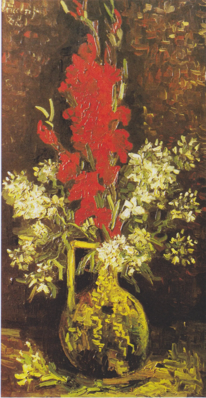 Jarrón con flores rojas y blancas - Vincent van Gogh