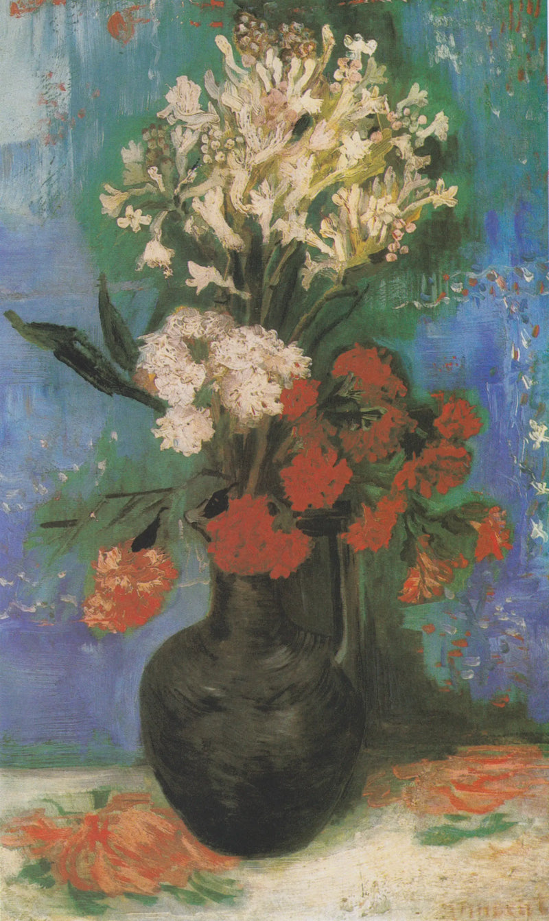 Jarrón con claveles y otras flores - Vincent van Gogh