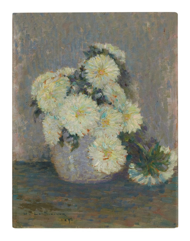 Florero de flores - Henri Le Sidaner