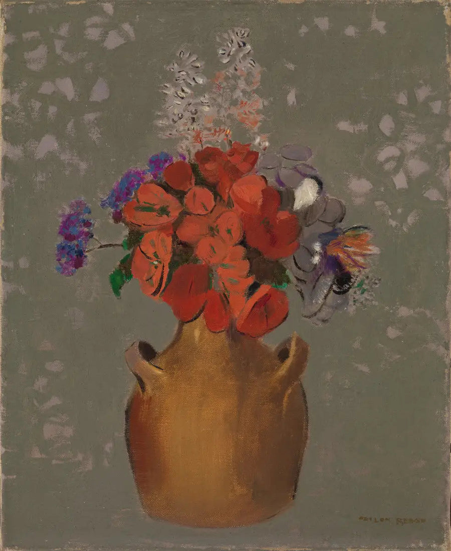 Florero de flores - Odilon Redon