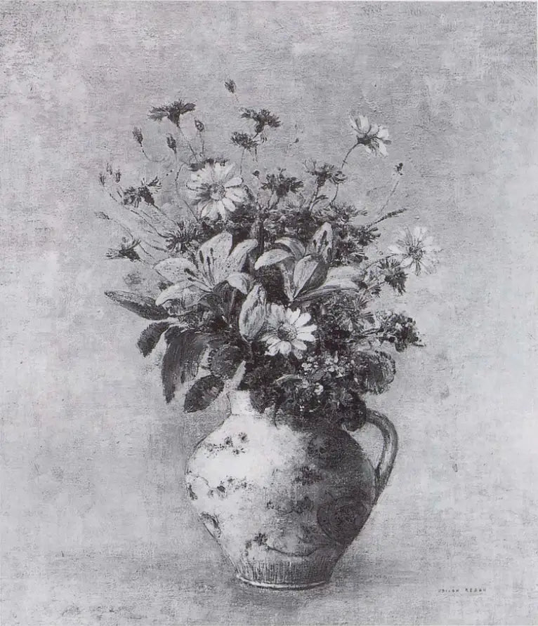 Florero de flores - Odilon Redon