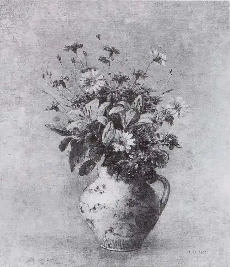 Florero de flores - Odilon Redon