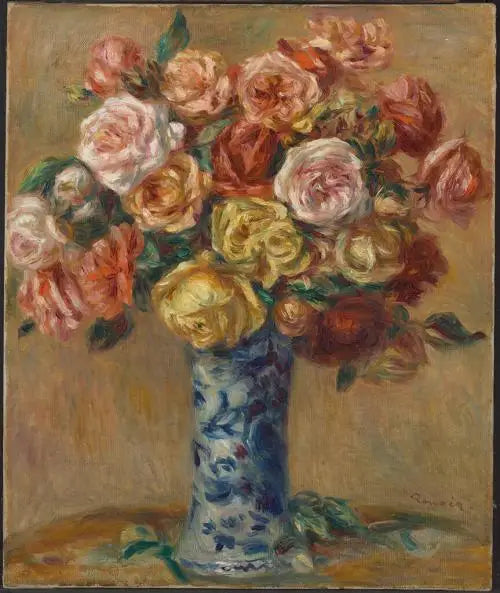 Jarrón de flores - Pierre-Auguste Renoir