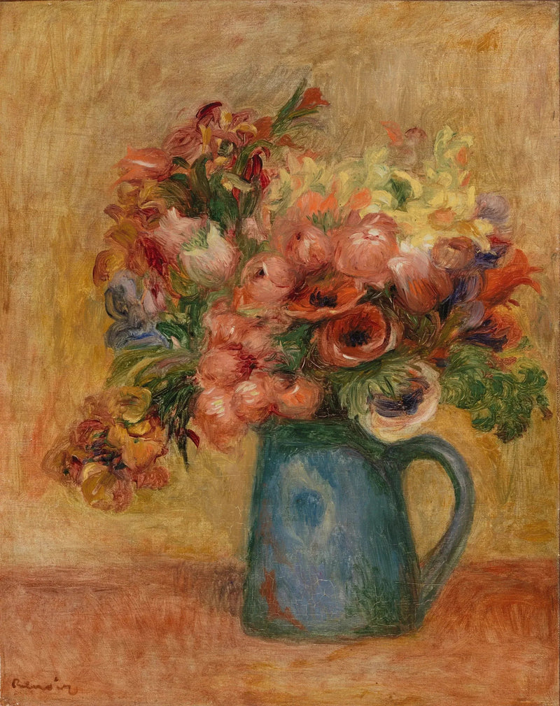 Jarrón de flores (Jarrón de flores) - Pierre-Auguste Renoir