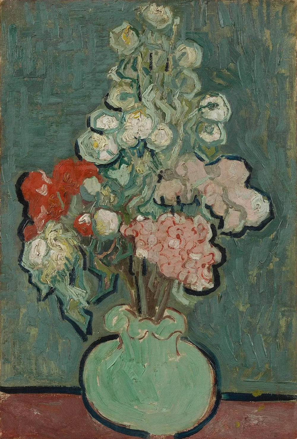 Vase de fleurs - Vincent van Gogh image 1 reproduction artisanale de tableau