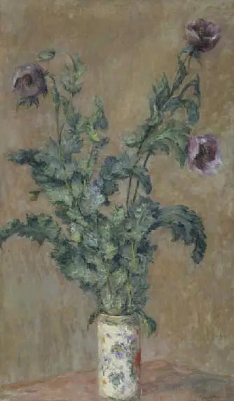 Jarrón de amapolas - Claude Monet
