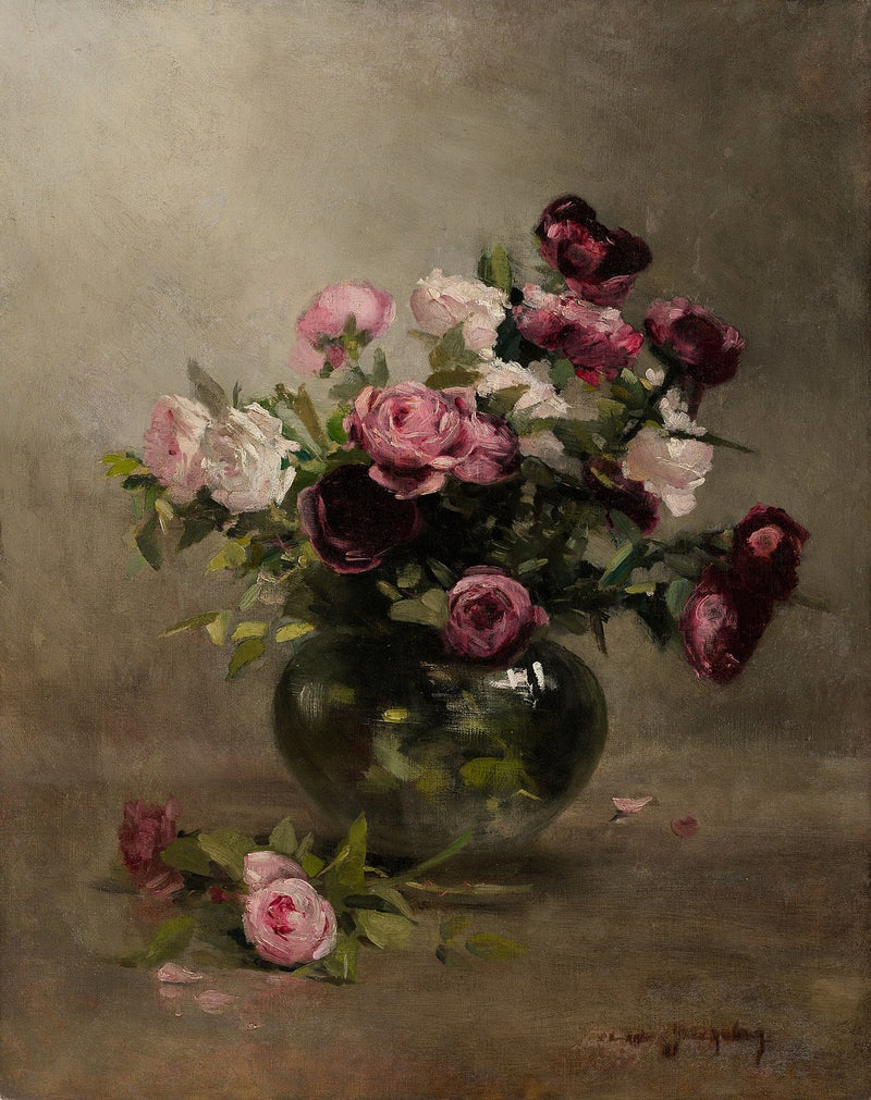 Jarrón de rosas - Eva Gonzalès