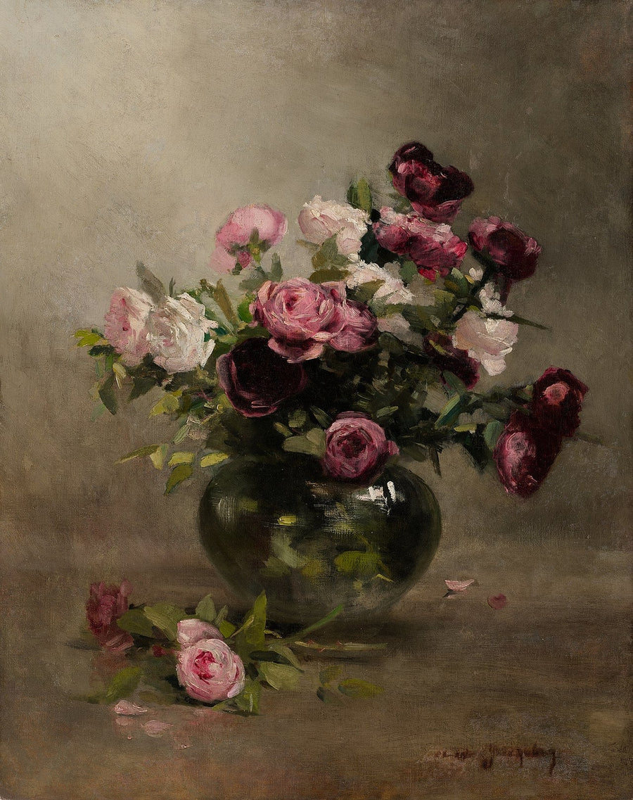 Jarrón de rosas - Eva Gonzalès