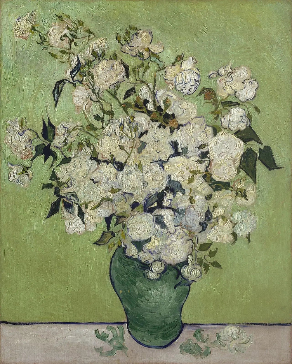 Vase de roses - Vincent van Gogh image 1 copie de tableau peinte à la main