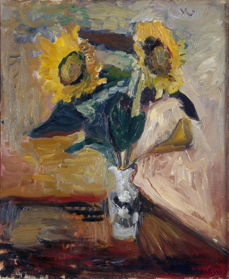Jarrón de girasoles - Henri Matisse