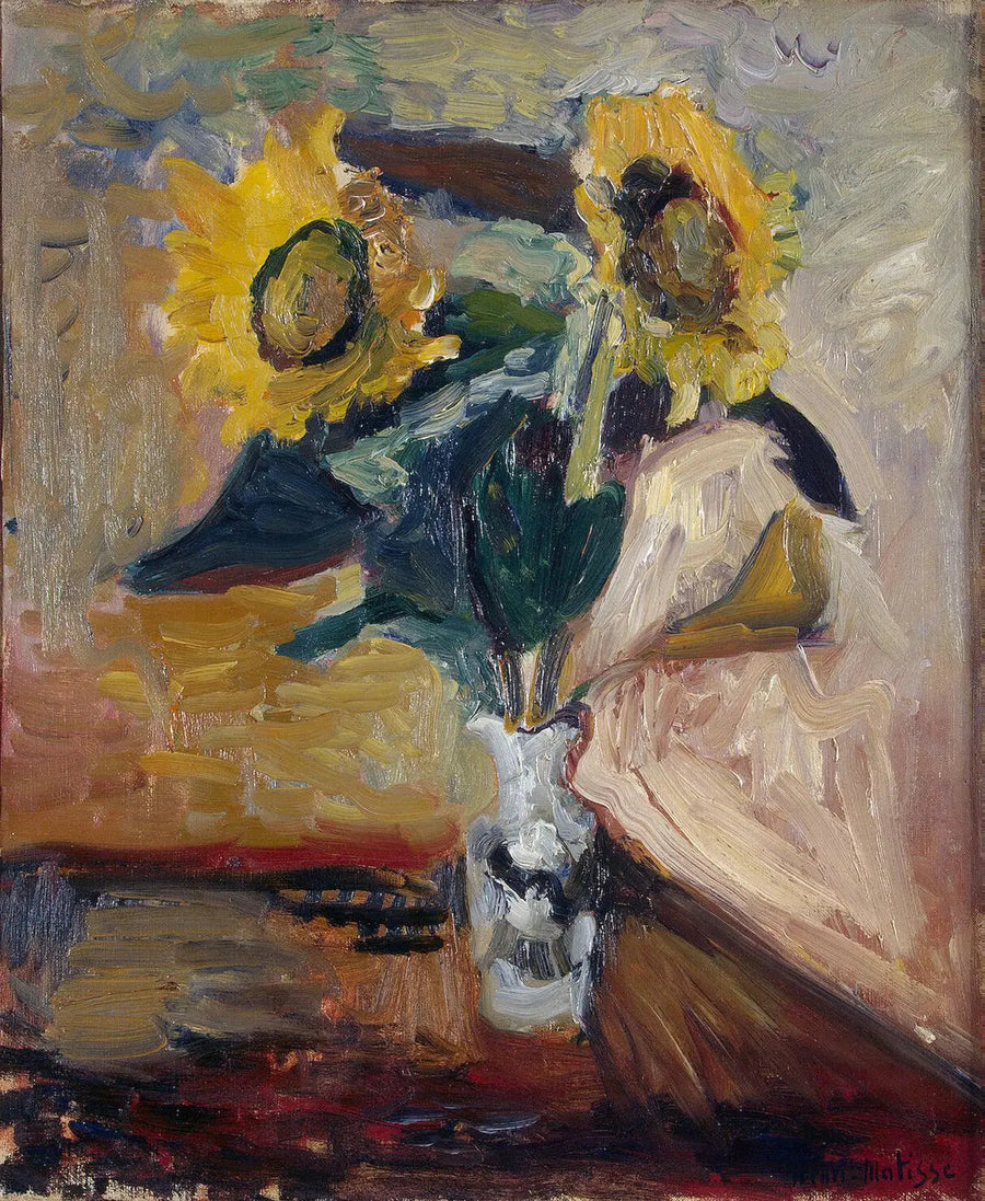 Jarrón de girasoles - Henri Matisse