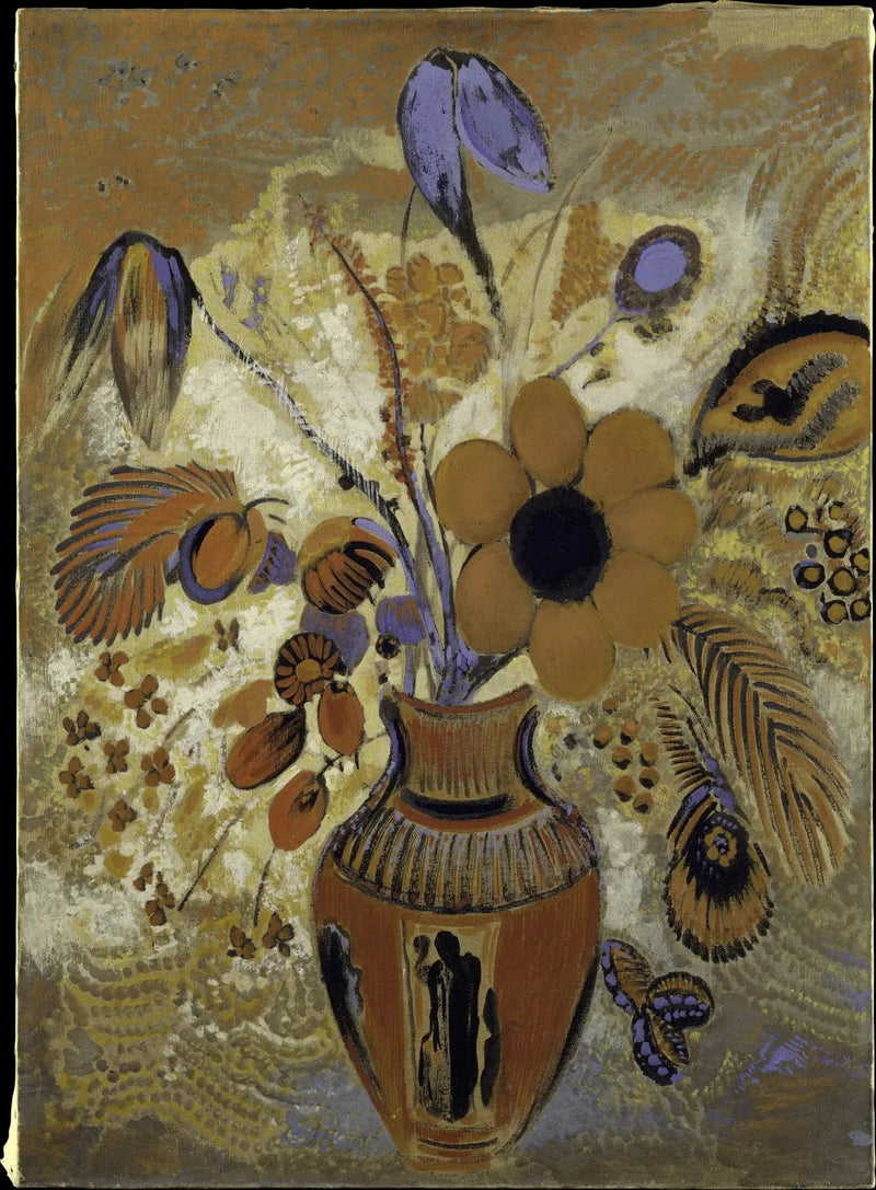 Jarrón etrusco con flores - Odilon Redon