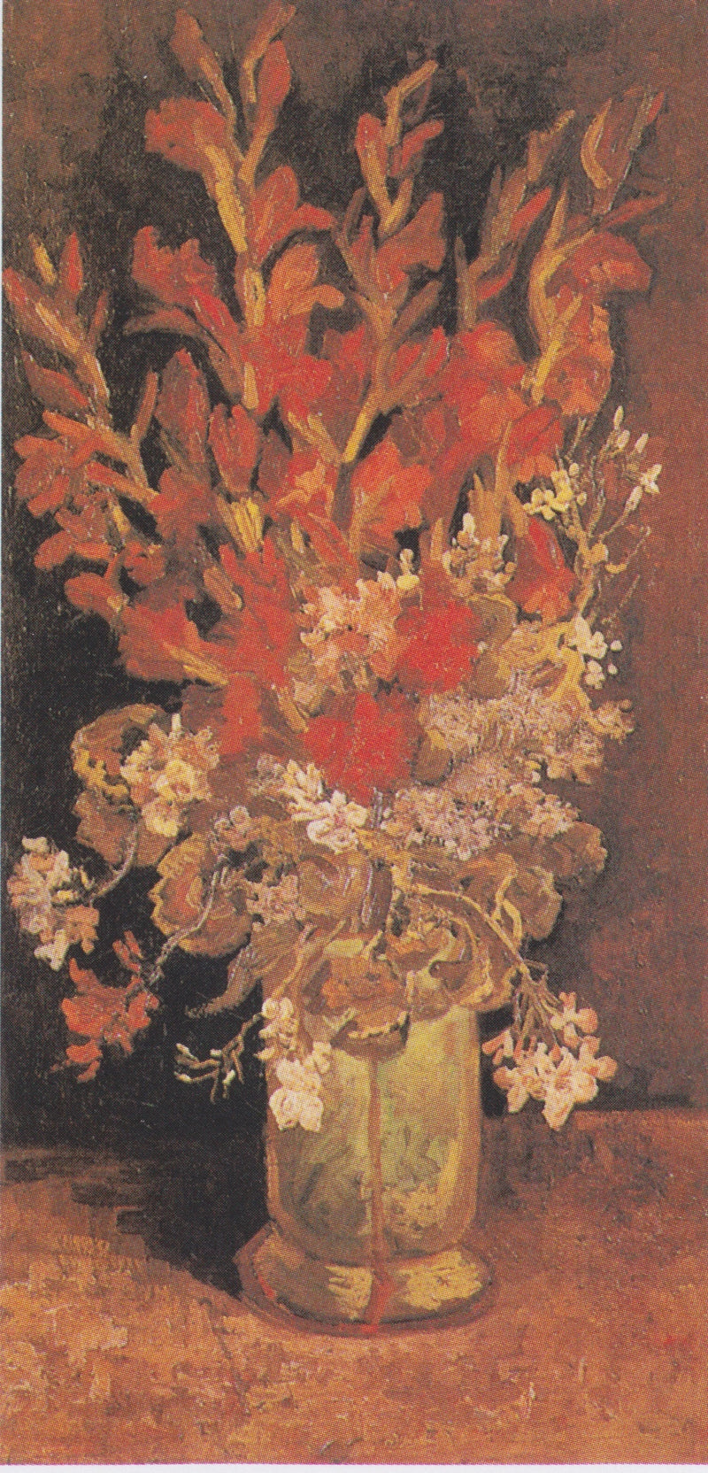 Jarrón con gladiolos y claveles - Vincent van Gogh