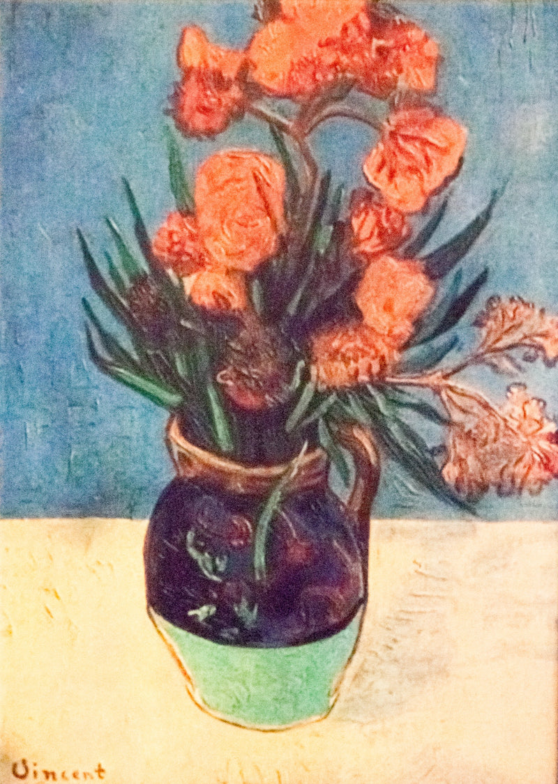 Jarrón con lauros rosados - Vincent van Gogh
