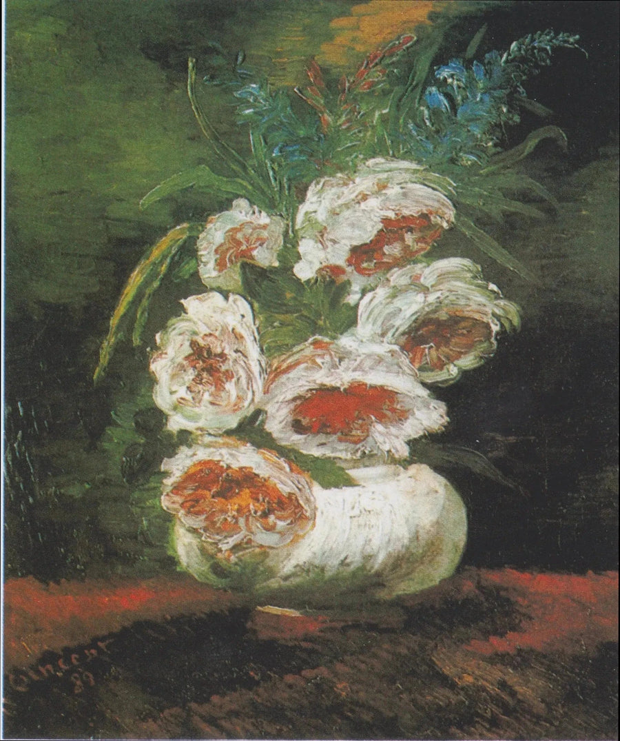 Jarrón con peonías - Vincent van Gogh
