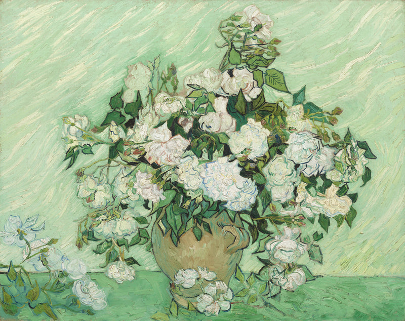 Jarrón de rosas - Vincent van Gogh