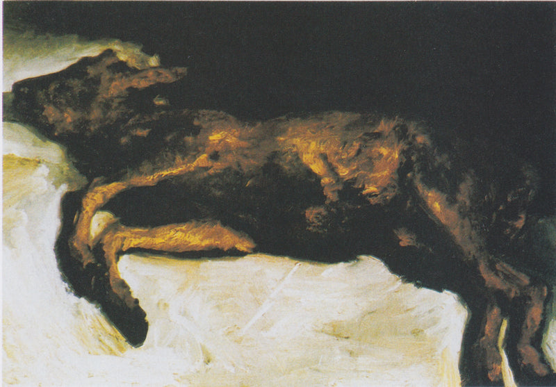 Ternero recién nacido en la paja - Vincent van Gogh