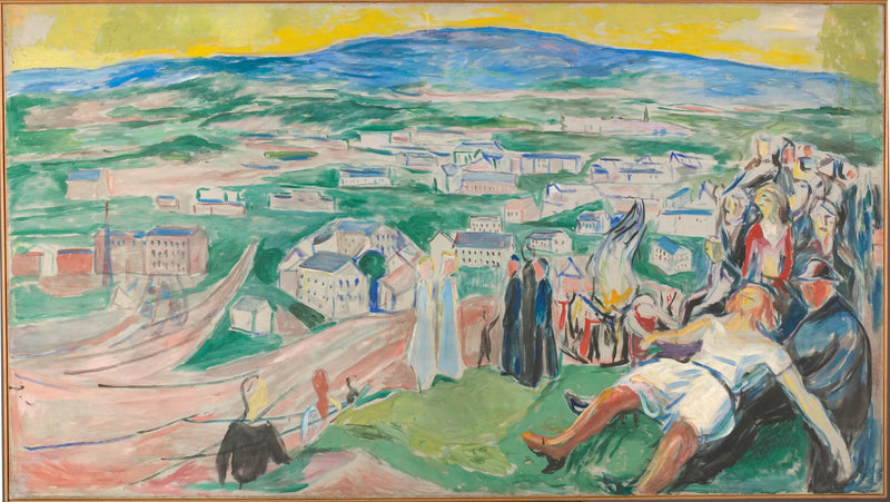 Vigilancia de la noche a mediados del verano - Edvard Munch