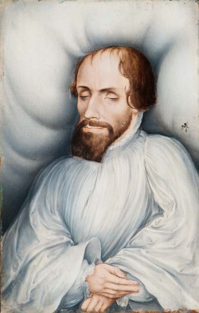 Veit Dietrich en su lecho de muerte - Lucas Cranach el Viejo
