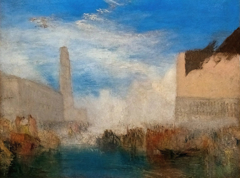 Venecia, la Piazzetta con la Ceremonia del Doge Casándose con el Mar - J. M. W. Turner