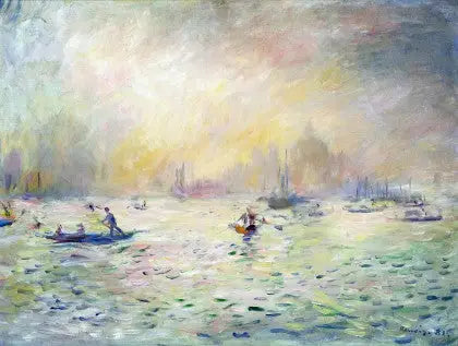 Venecia — niebla - Pierre-Auguste Renoir