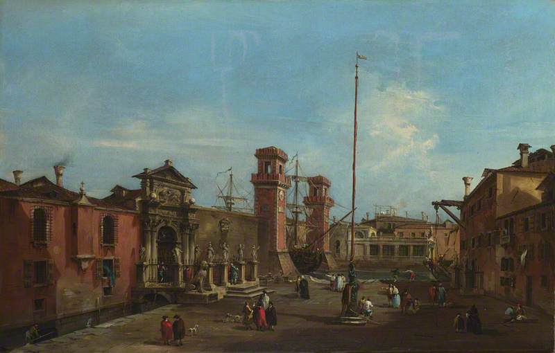 Venecia: El Arsenal - Francesco Guardi