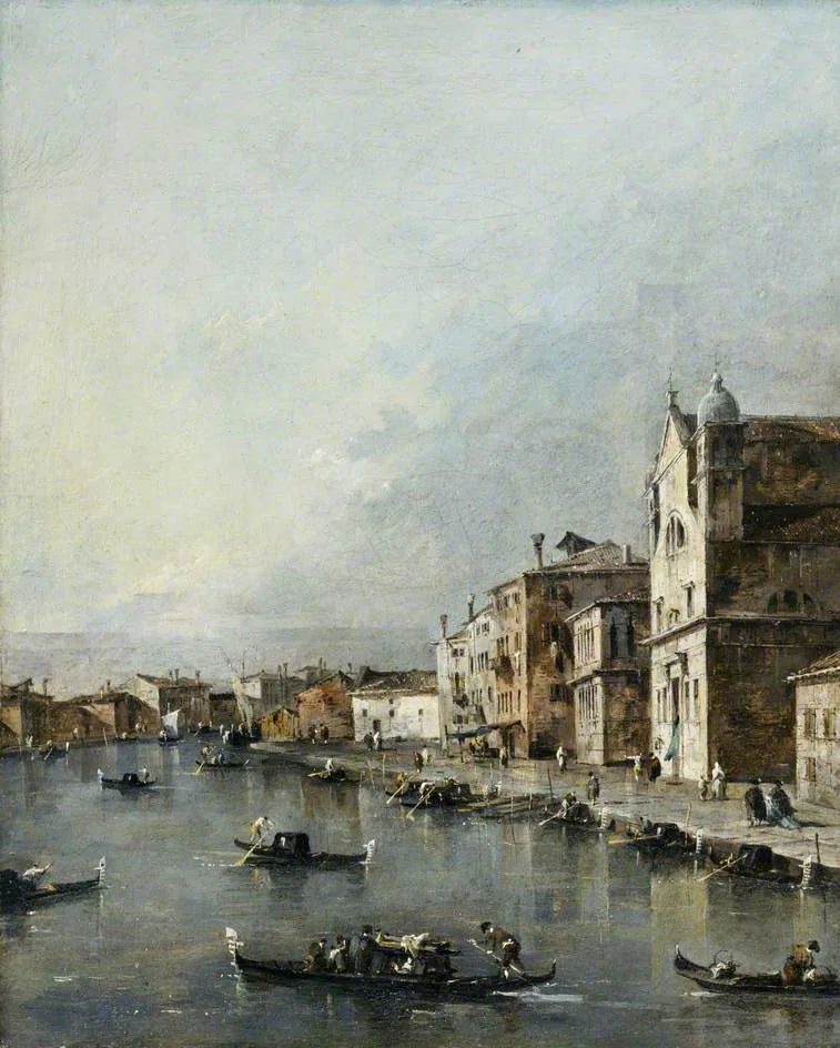 Venecia, la iglesia Santa Lucia en el Gran Canal - Francesco Guardi