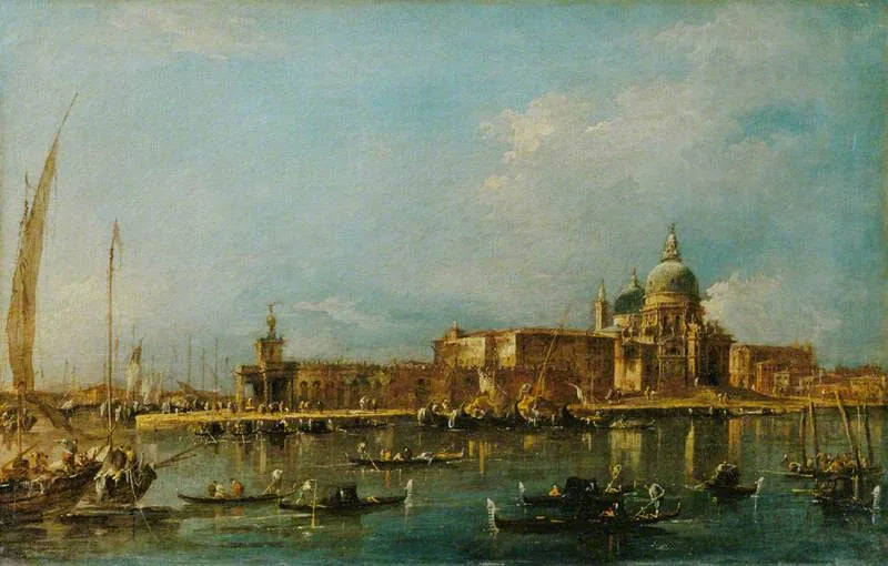 Venecia: la Dogana con Santa Maria della Salute - Francesco Guardi