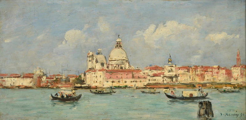 Venecia. La aduana y Notre-Dame-de-la-Salute - Eugène Boudin