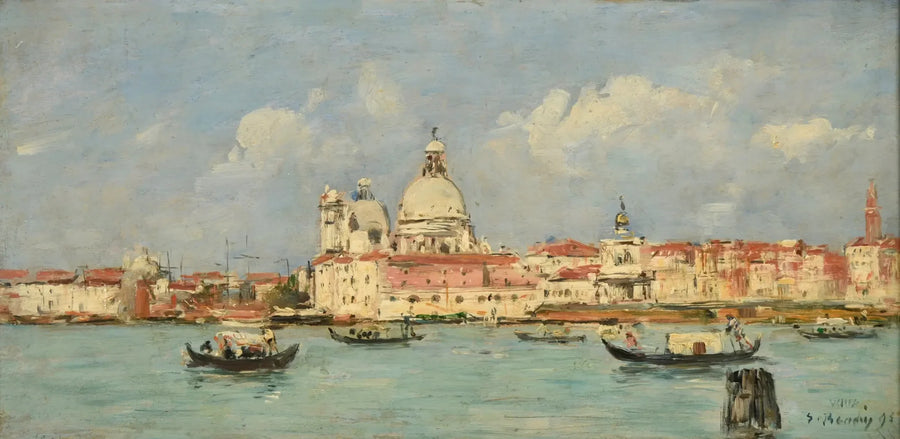 Venecia. La aduana y Notre-Dame-de-la-Salute - Eugène Boudin