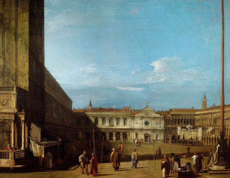 Venecia: la plaza de San Marcos hacia San Giminiano - Canaletto