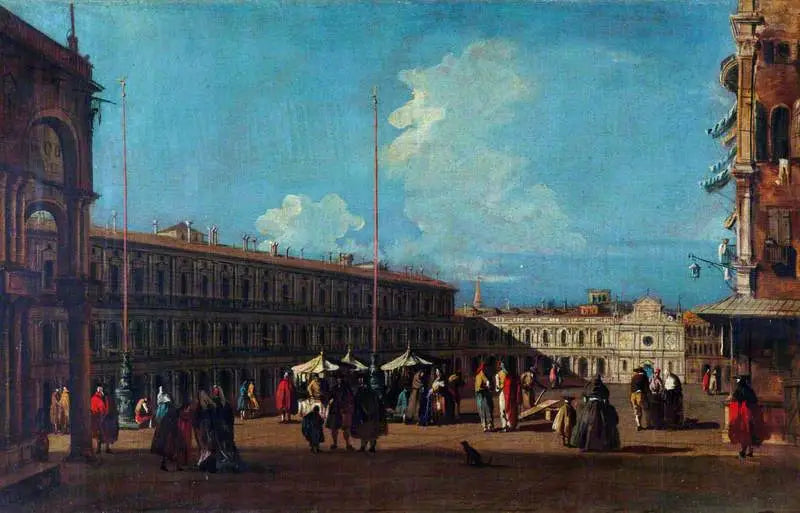 Venecia: la plaza de San Marcos vista hacia el oeste - Canaletto