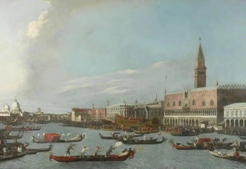 Venecia, el Bucintoro regresa al Molo en el día de la Ascensión - Canaletto