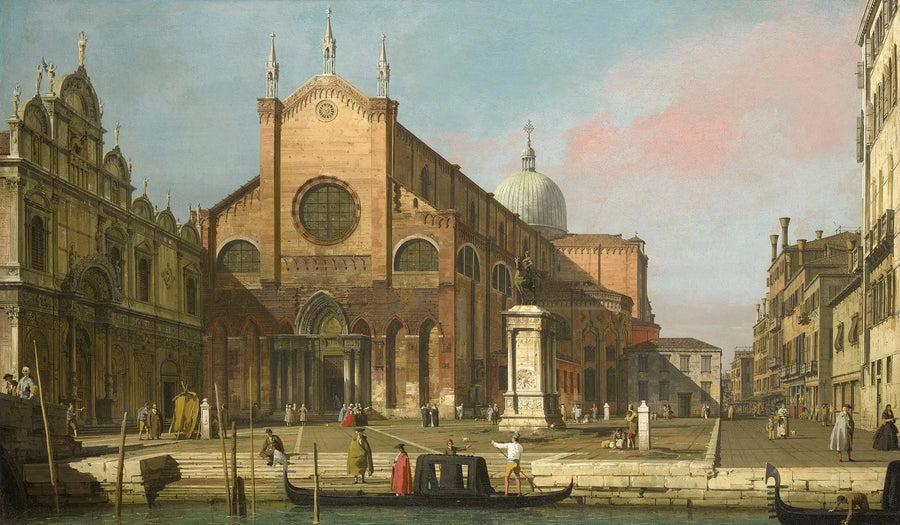 Venecia: el campo SS. Giovanni y Paolo - Canaletto