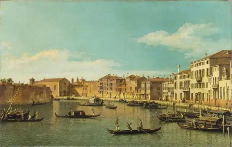 Venecia: el canal de Santa Chiara - Canaletto