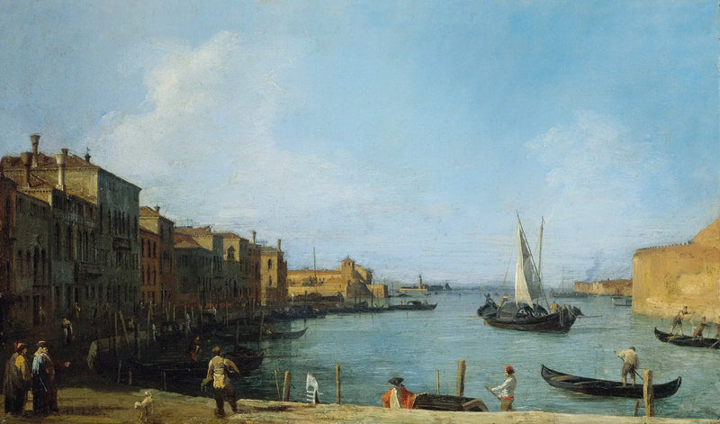 Venecia: el canal de Santa Chiara hacia la laguna - Canaletto
