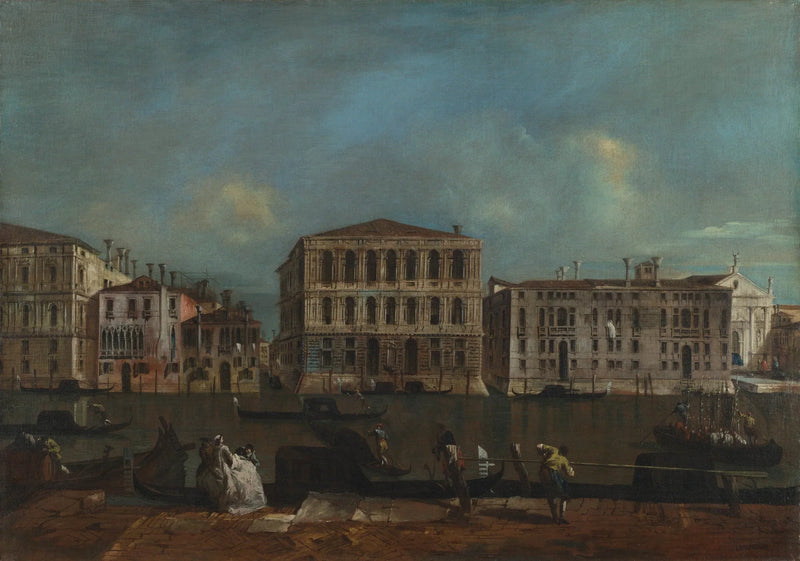 Venecia: El Gran Canal con el Palazzo Pesaro - Francesco Guardi