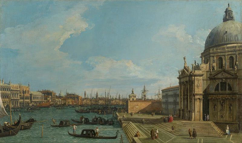 Venecia: El Gran Canal con Santa Maria della Salute hacia Riva degli Schiavoni - Canaletto
